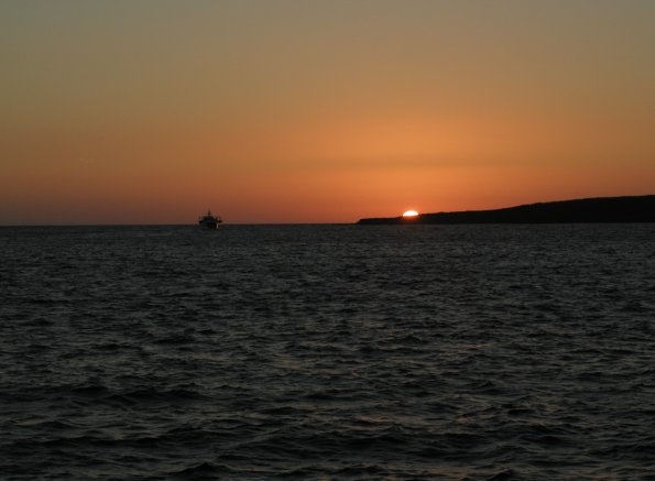 Sunset over Tagus Cove
