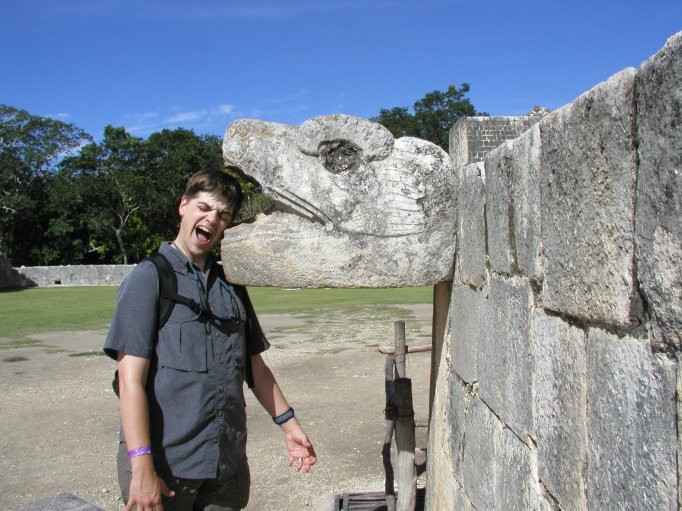 Chichen Itza - Keith at Great Ball Court