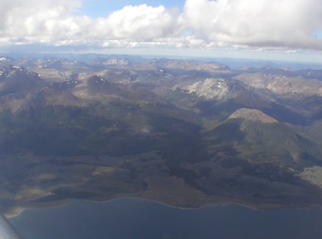 Over Tierra del Fuego
