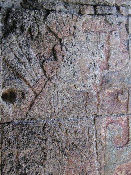 Chichen Itza - Maya Warrior Carving, El Castillo