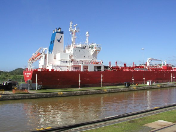 Ship Passing Miraflores Locks